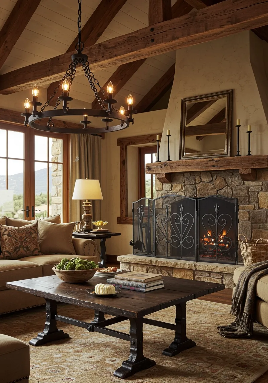 rustic living room ideas 10