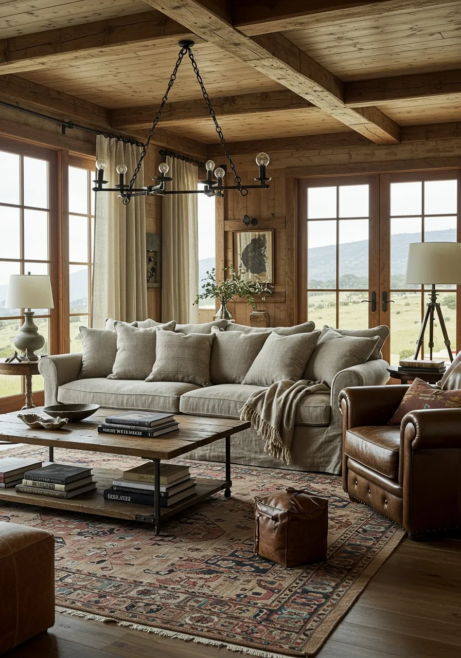 rustic living room ideas 12