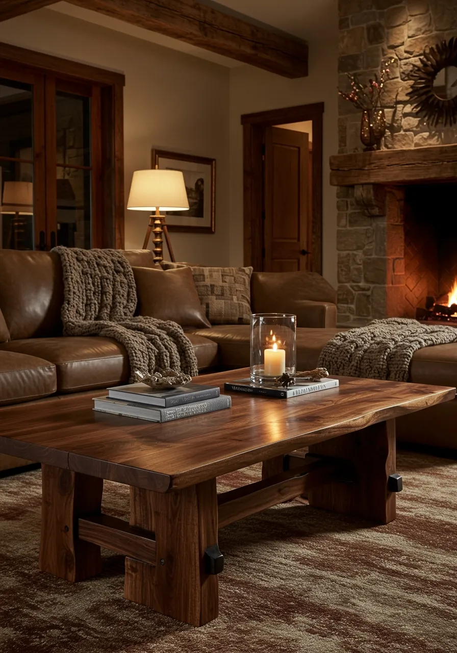 rustic living room ideas 13