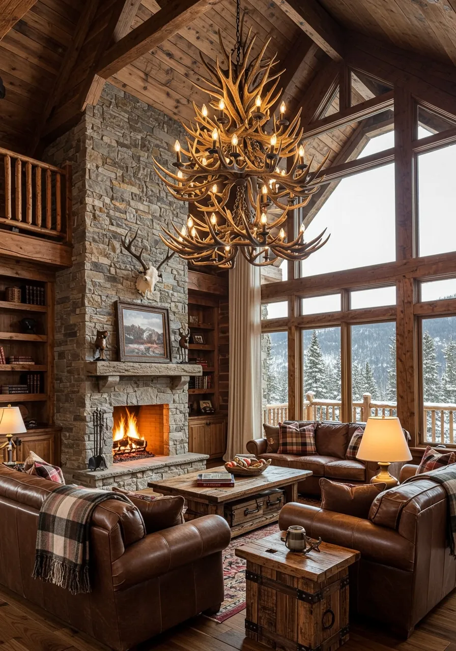 rustic living room ideas 14
