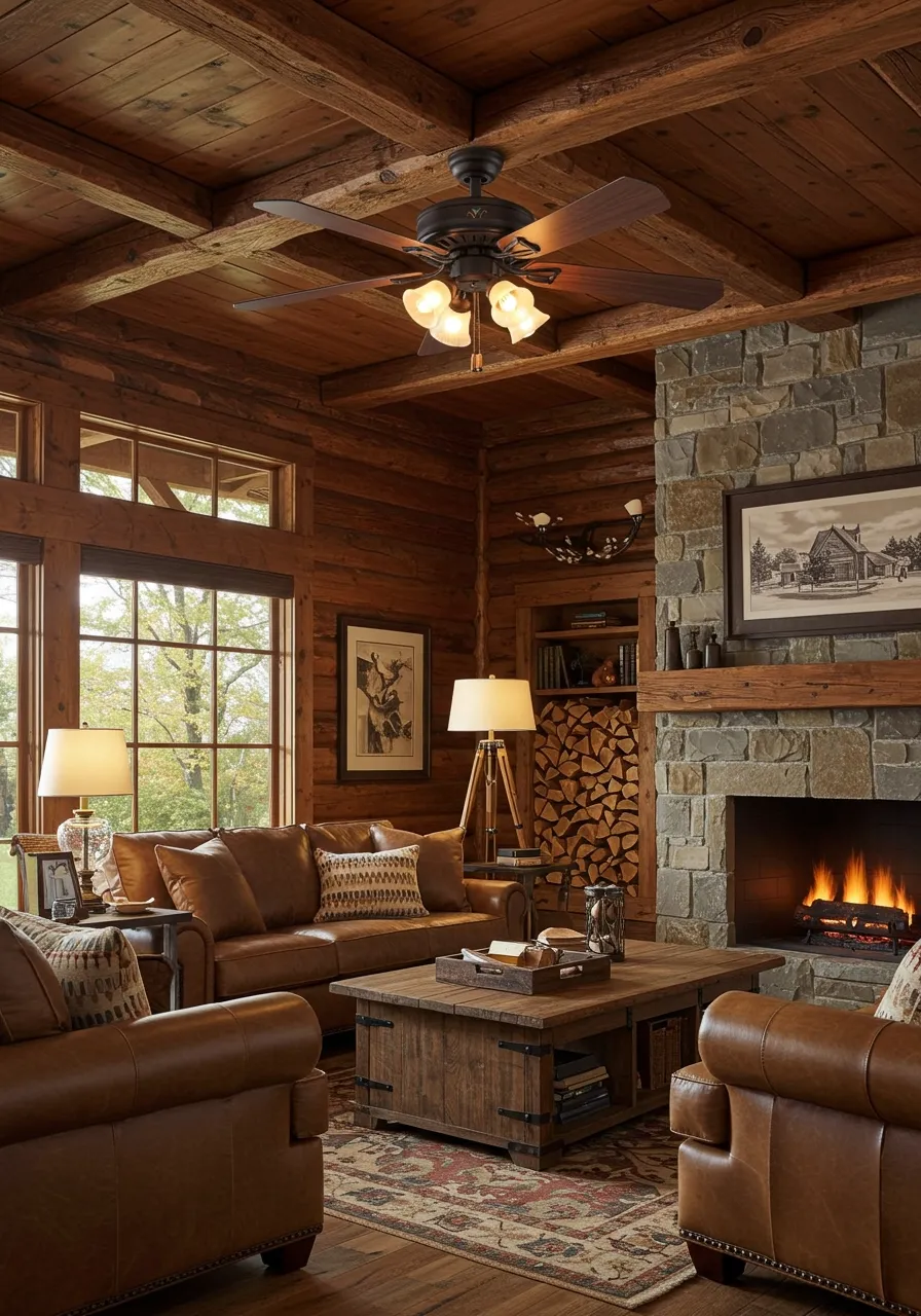 rustic living room ideas 15
