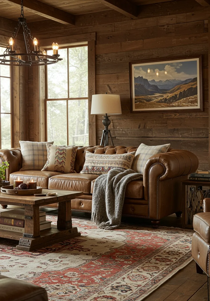 rustic living room ideas 20