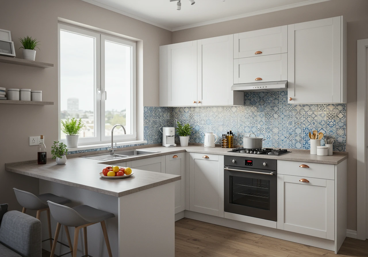 small kitchen layout FI converted