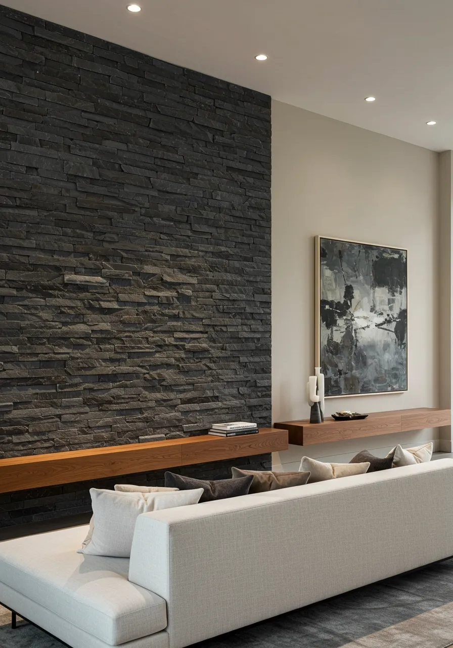 stone wall interior design 1