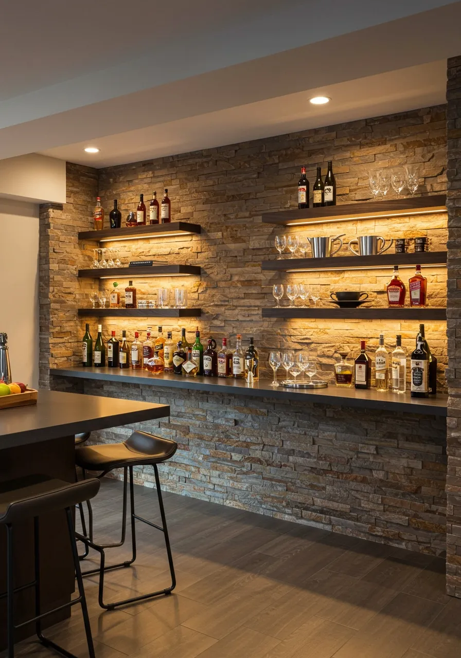 stone wall interior design 14