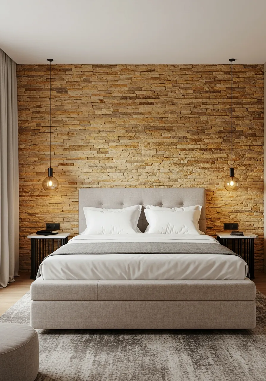 stone wall interior design 18