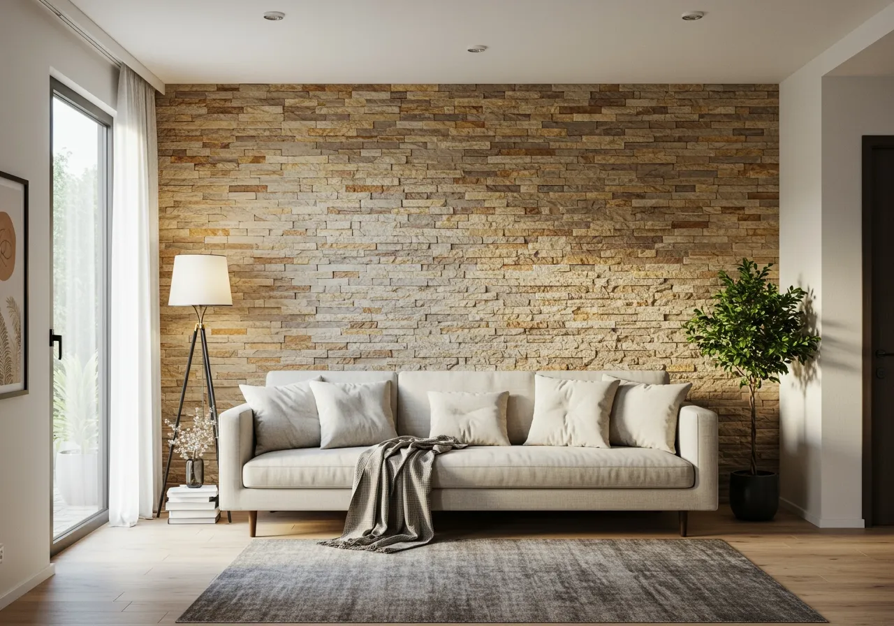 stone wall interior design FI