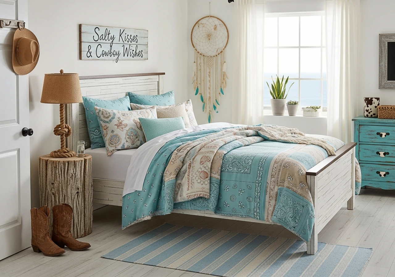 coastal cowgirl bedroom FI converted