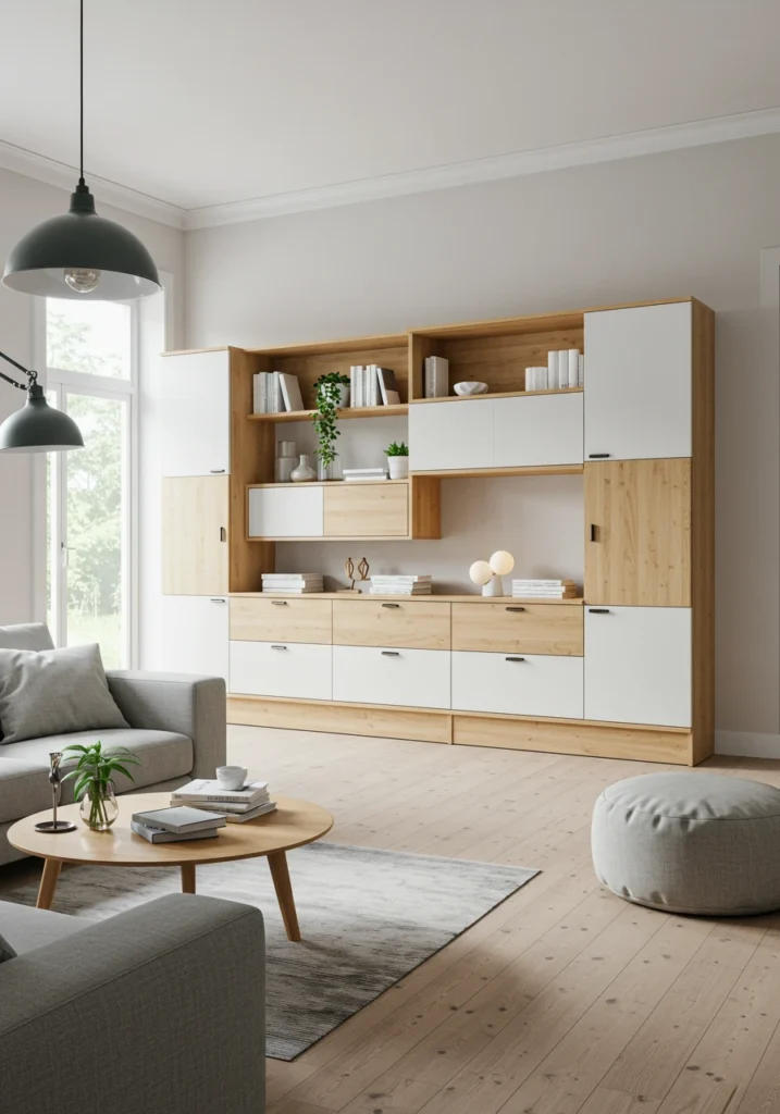 living room wall units 4 converted