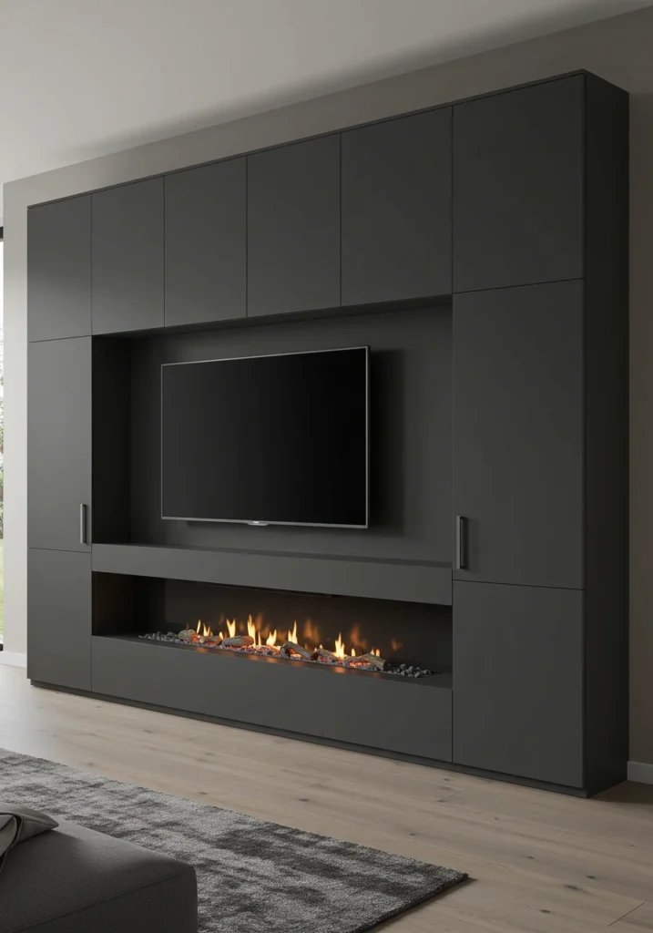 living room wall units 6 converted