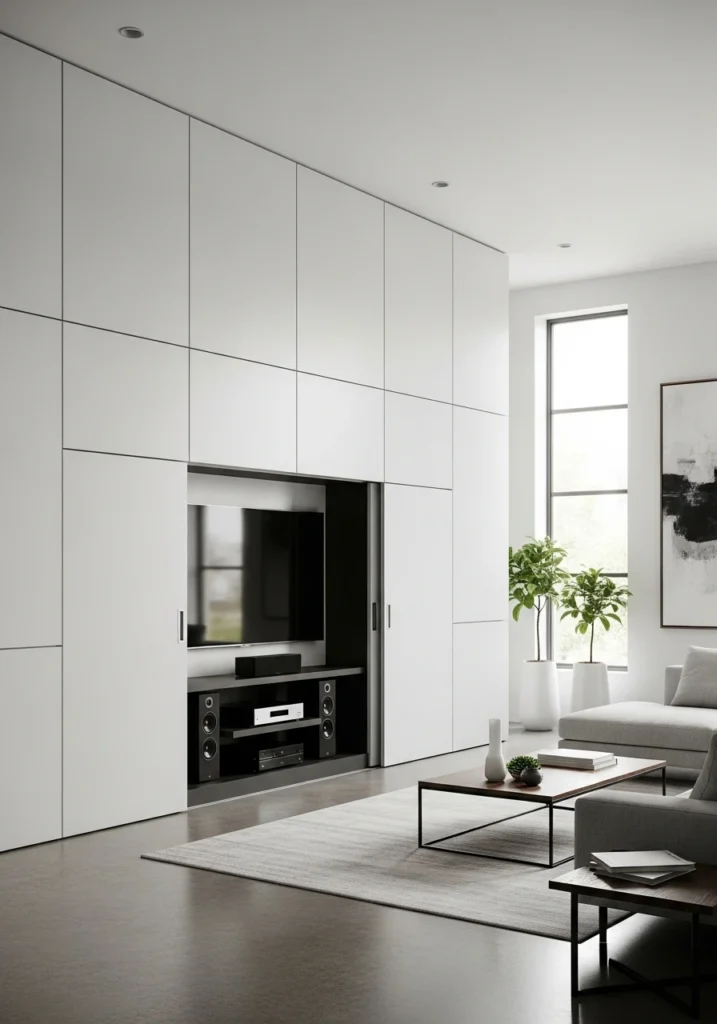 living room wall units 8 converted