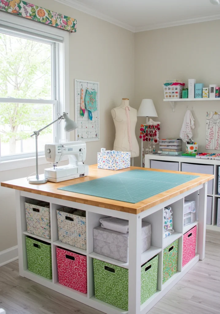 sewing room decor 6 converted